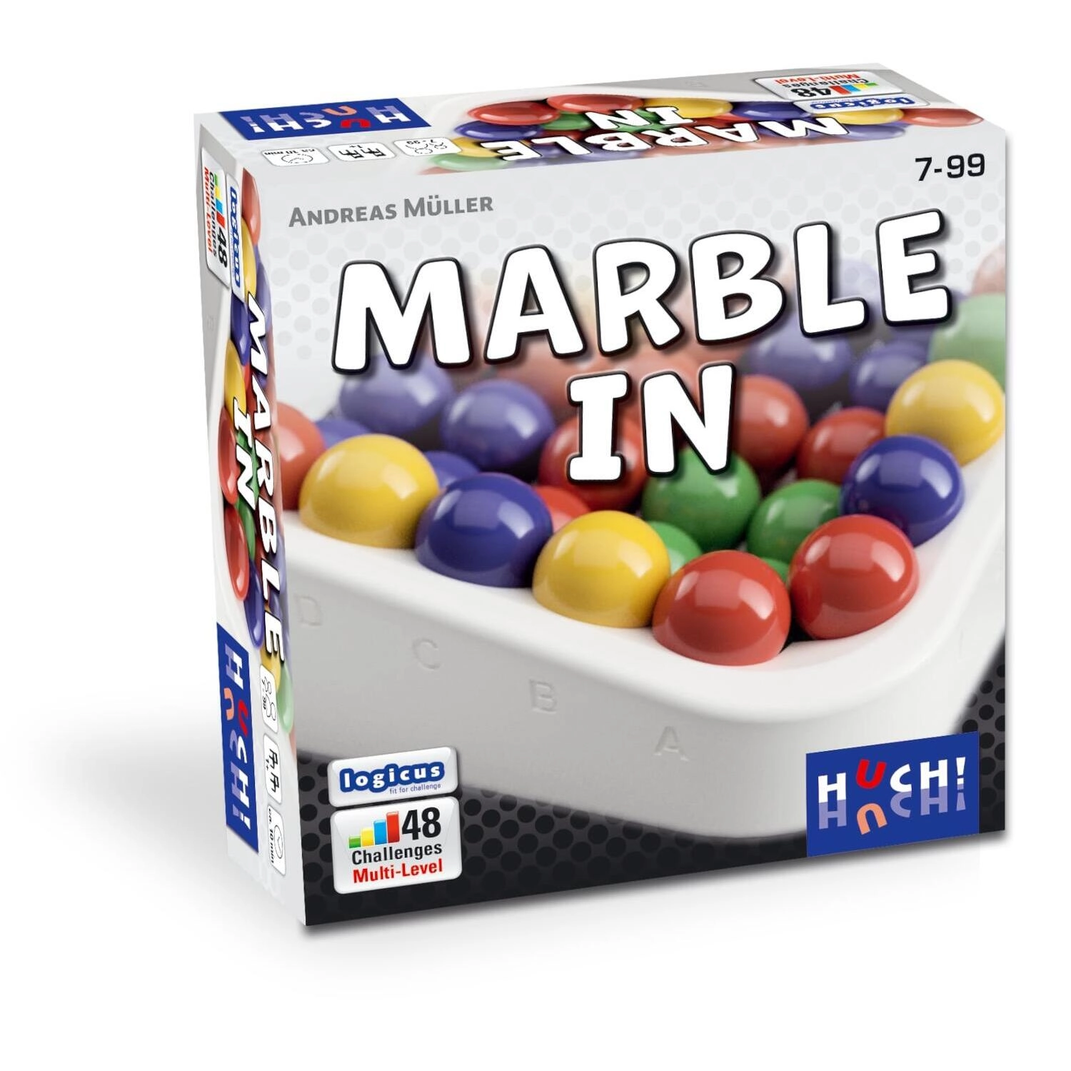 Marble in box view