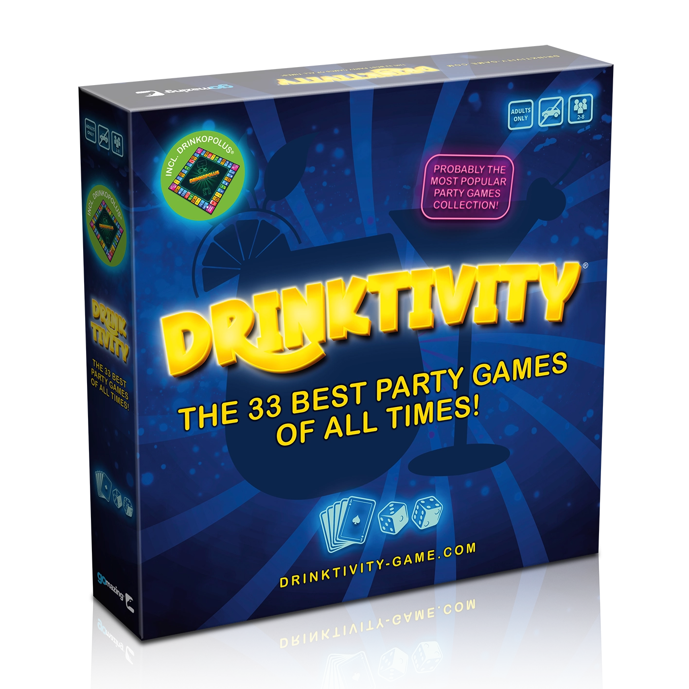 Drinktivity - the Best 33 Party Games in One Box box view